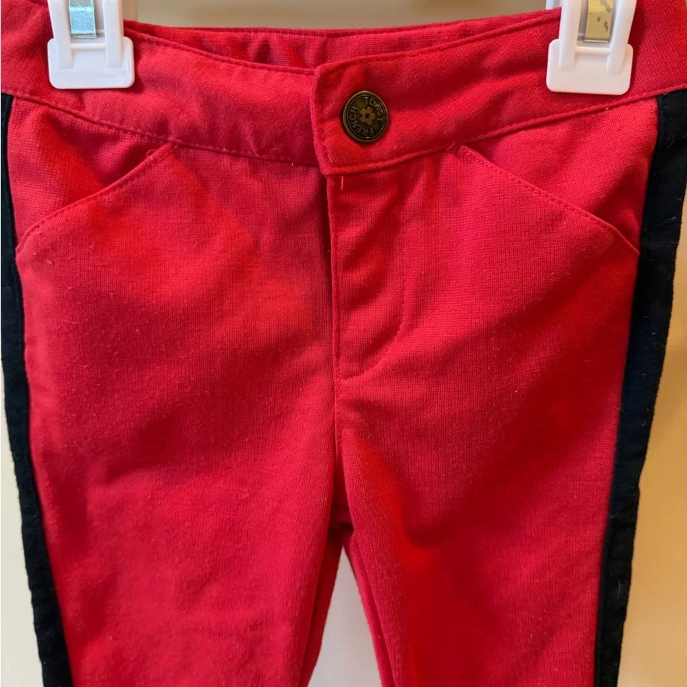 French Toast Toddler Girls Red and Black Pants Size 2T
